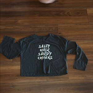 Black Long Sleeve Graphic Tee